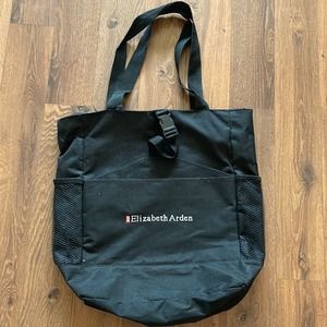 Elizabeth Arden black canvas tote bag SHIPS SAME DAY📦‼️ 🆓🎁FREE GIFT INCLUDED